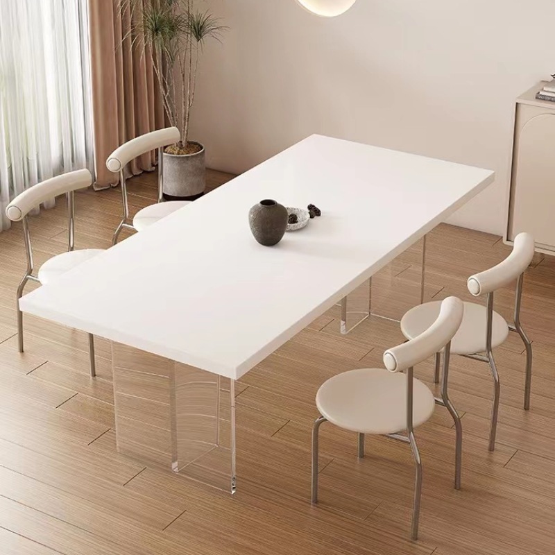 Acrylic Household Suspended Minimalist Dining Table